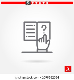 open book vector icon