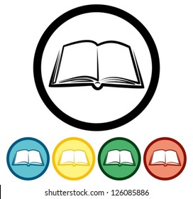   Open book - Vector icon