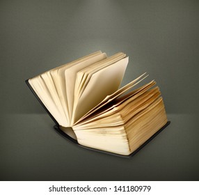 Open book vector icon