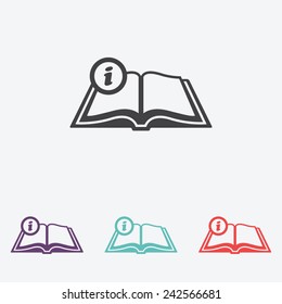 Open book vector icon