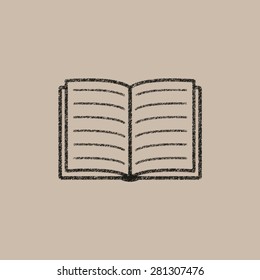  Open book  - vector icon