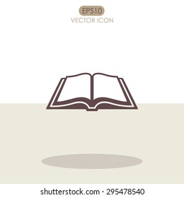 Open book vector icon.