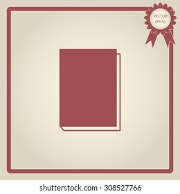Open book - vector icon