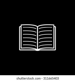  Open book - vector icon