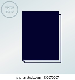 Open book - vector icon