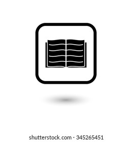 Open book - vector icon