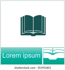 Open book vector icon.