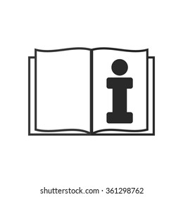 Open book  - vector icon