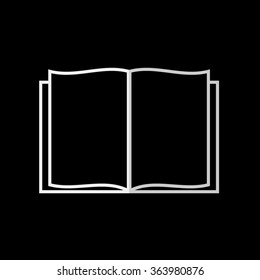 Open book  - vector icon