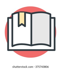 Open Book Vector Icon