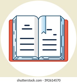 Open book Vector Icon