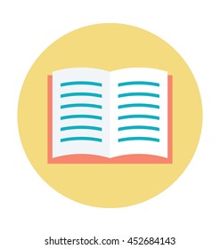 Open Book Vector Icon