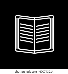 open book vector icon