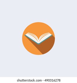 Open Book Vector Icon