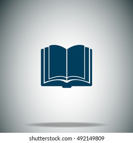 Open book vector icon