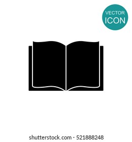 Open book vector icon