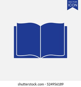Open book vector icon