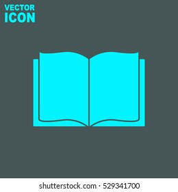 Open book vector icon