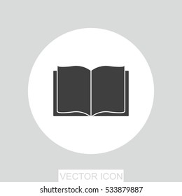 Open book vector icon