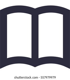 Open Book Vector Icon