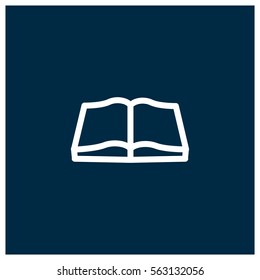 Open book vector icon