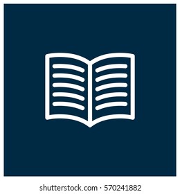 open book vector icon