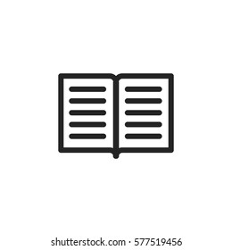open book vector icon