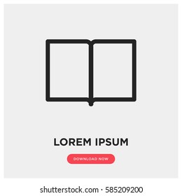 open book vector icon