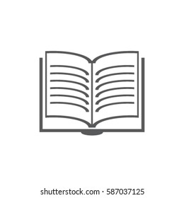 Open book vector icon