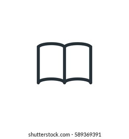 Open book vector icon