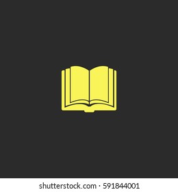 Open book vector  icon.