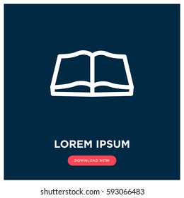 Open book vector icon