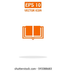 Open Book  Vector Icon.