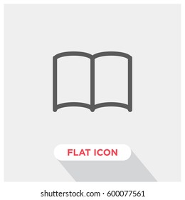 Open book vector icon
