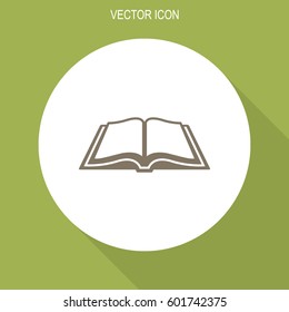 Open book vector icon.