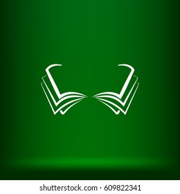 Open book vector icon