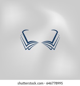 Open book vector icon