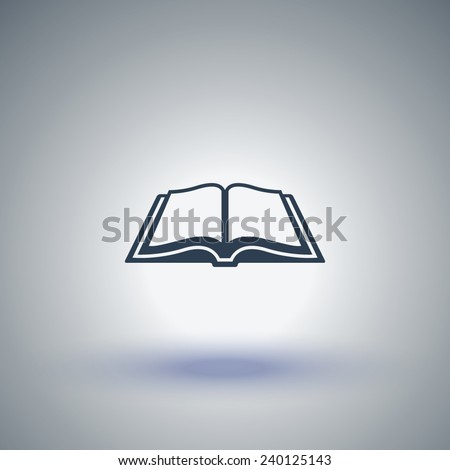 Open book vector icon