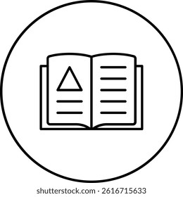 Open Book vector icon. Can be used for printing, mobile and web applications.