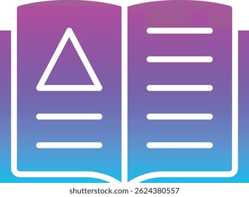 Abra el ícono del Vector de libro. Se puede utilizar para aplicaciones de impresión, móviles y de Web.