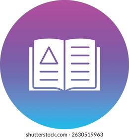 Open Book vector icon. Can be used for printing, mobile and web applications.