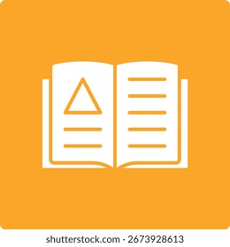 Open Book vector icon. Can be used for printing, mobile and web applications.