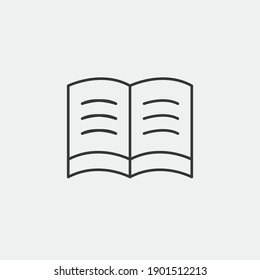 open book vector icon education