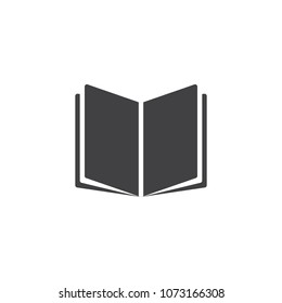 Open book vector icon. filled flat sign for mobile concept and web design. Education simple solid icon. Reading symbol, logo illustration. Pixel perfect vector graphics