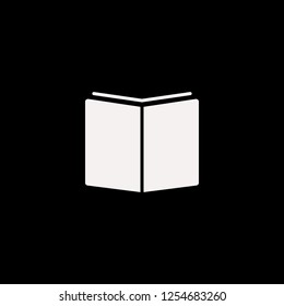 open book vector icon. flat open book design. open book illustration for graphic 