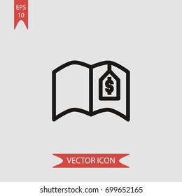 Open book vector icon illustration symbol