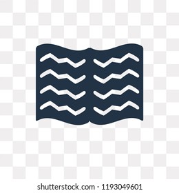 Open book vector icon isolated on transparent background, Open book transparency concept can be used web and mobile