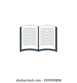 open book vector icon. isolated on white background