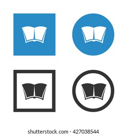 Open book - Vector icon isolated flat set