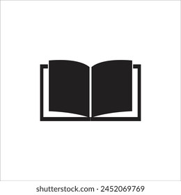 open book vector icon line template